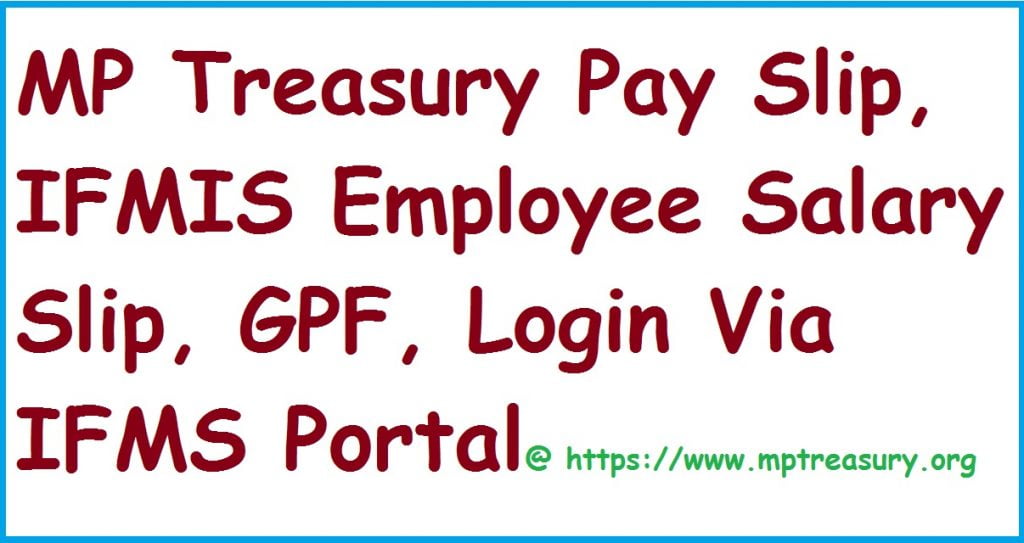 IFMIS MP Treasury Pay Slip 2023, ifms Employee Salary Slip,