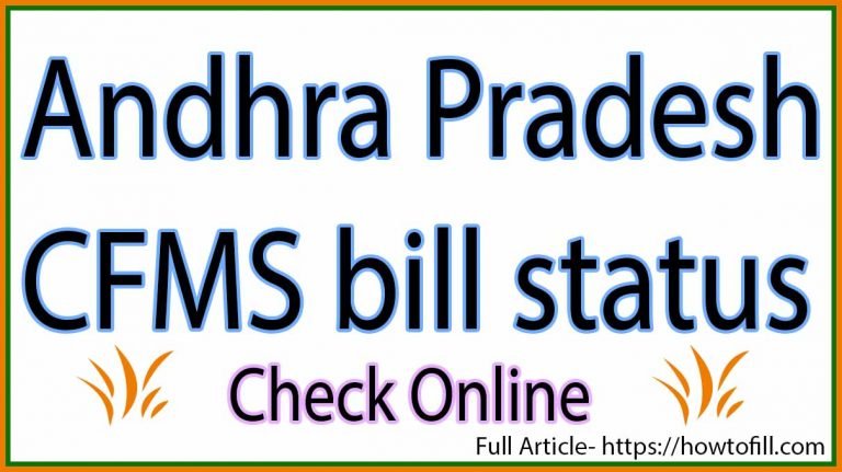 CFMS Bill Status AP CFMS Beneficiary Search Login Cfms ap gov in