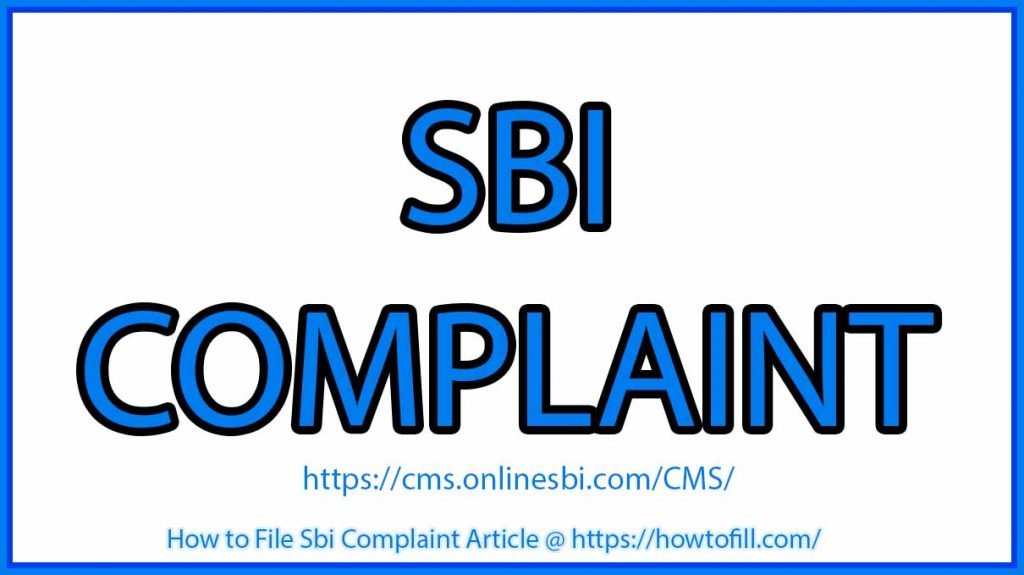 SBI Complaint