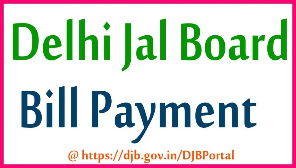 Delhi jal board bill payment