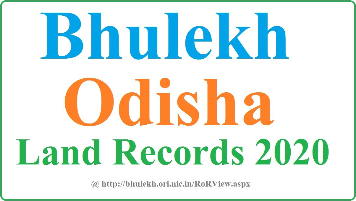 bhulekh odisha plot details map