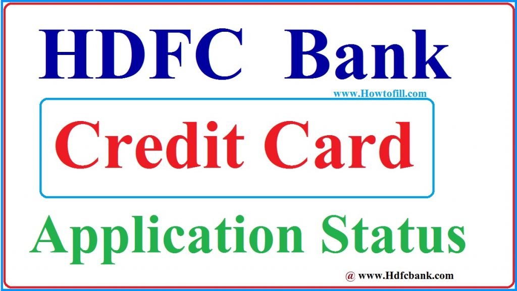 HDFC Credit Card Status