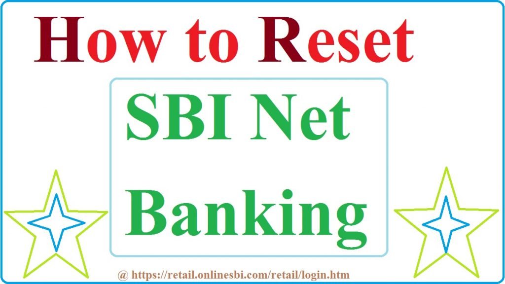 Reset SBI Net Banking Password