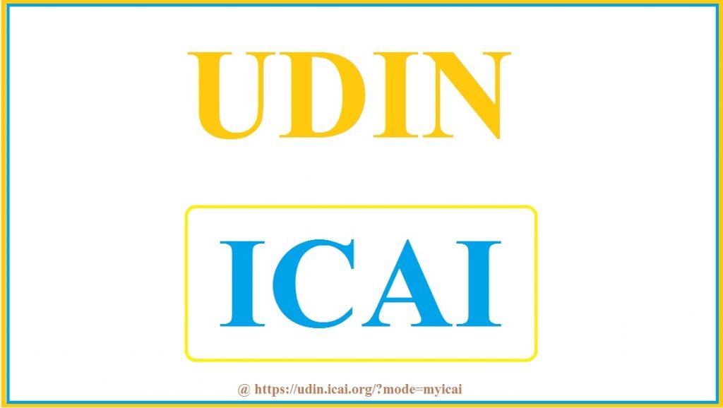 UDIN ICAI