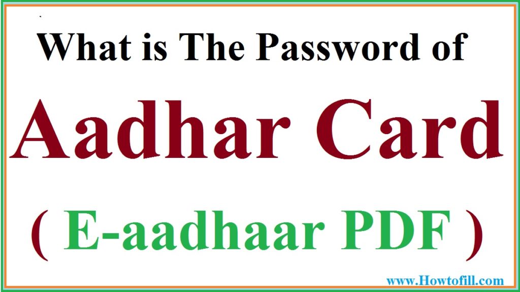 Aadhar Password