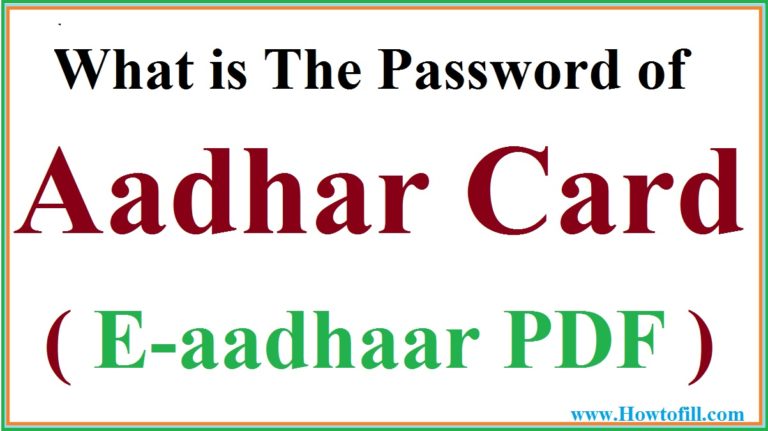 Aadhaar Pdf Without Password