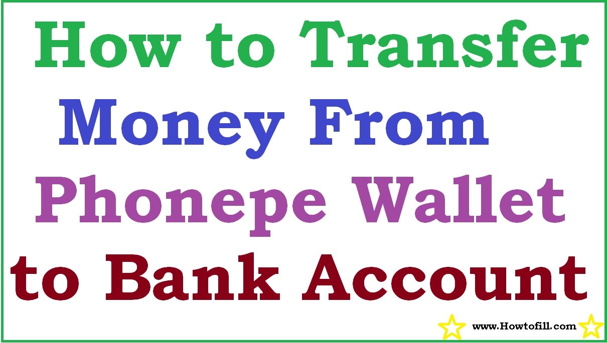 How to Transfer Money From Phonepe Wallet to Bank Account