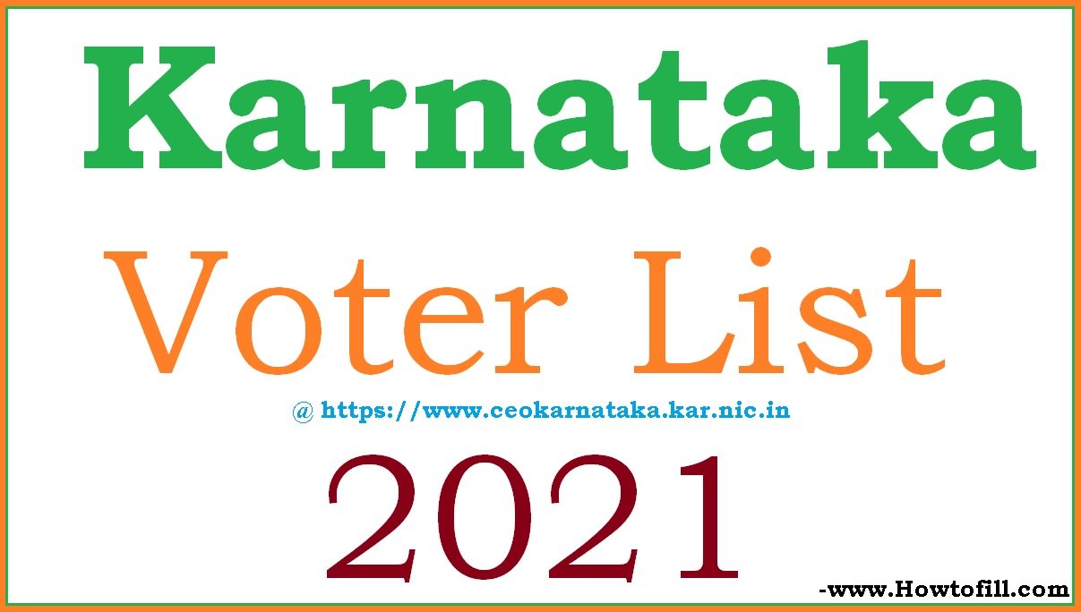 Ceokarnataka.kar.nic.in 2024 CEO Karnataka Voter List 2024 Download