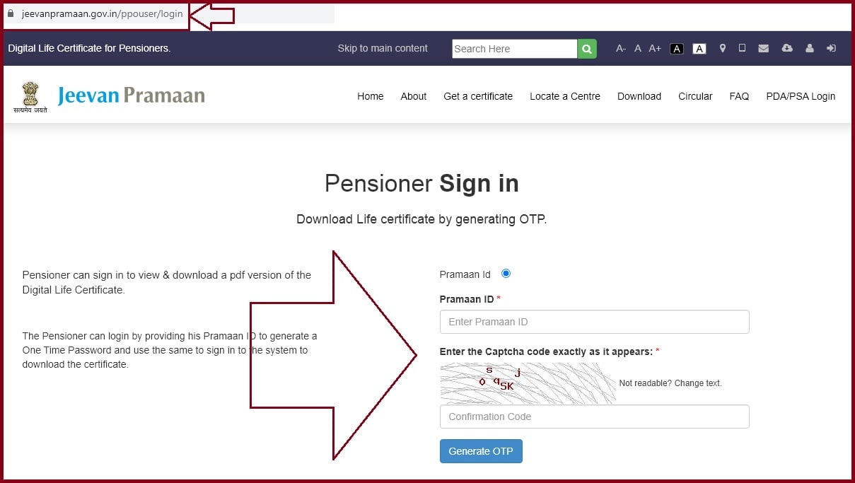 How to Submit life Certificate For Pensioners Online