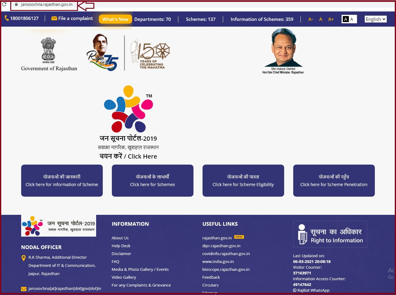 Jan Suchna portal Rajasthan 2024 | Jan Soochna State Wise List 2024