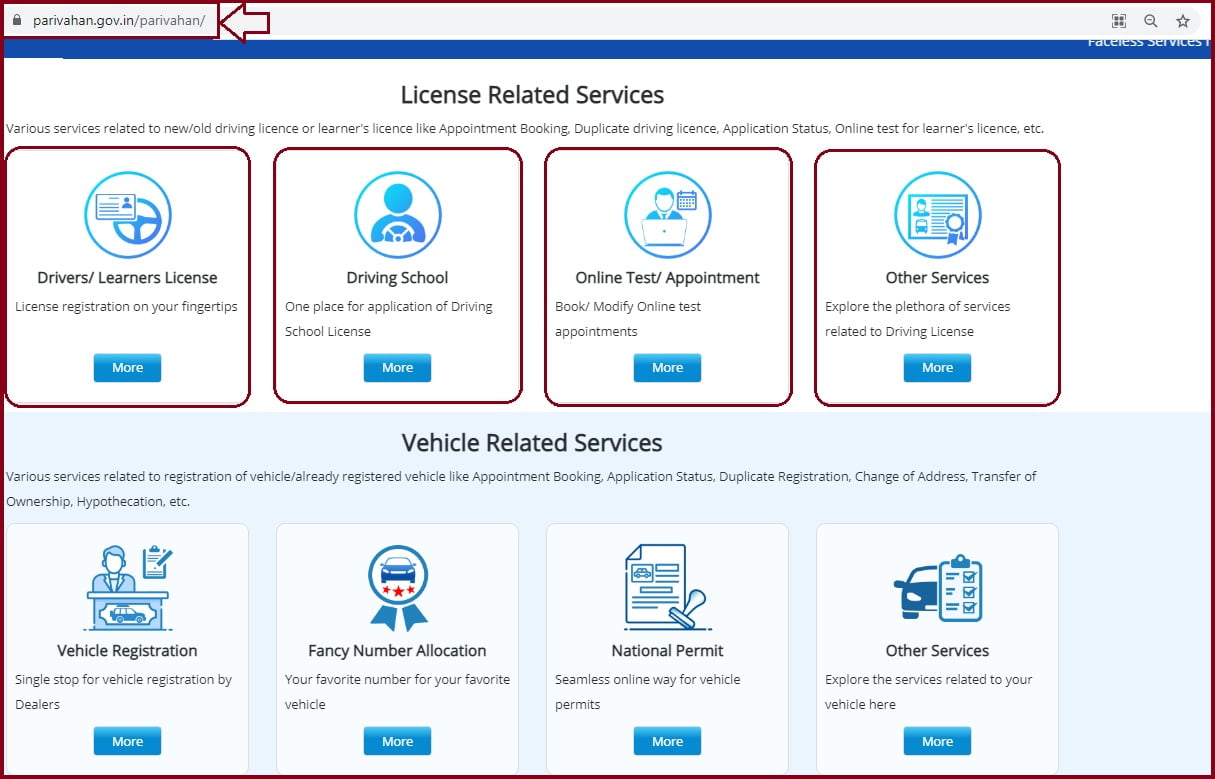 Sarathi Parivahan Sewa Driving License Application Status State Wise