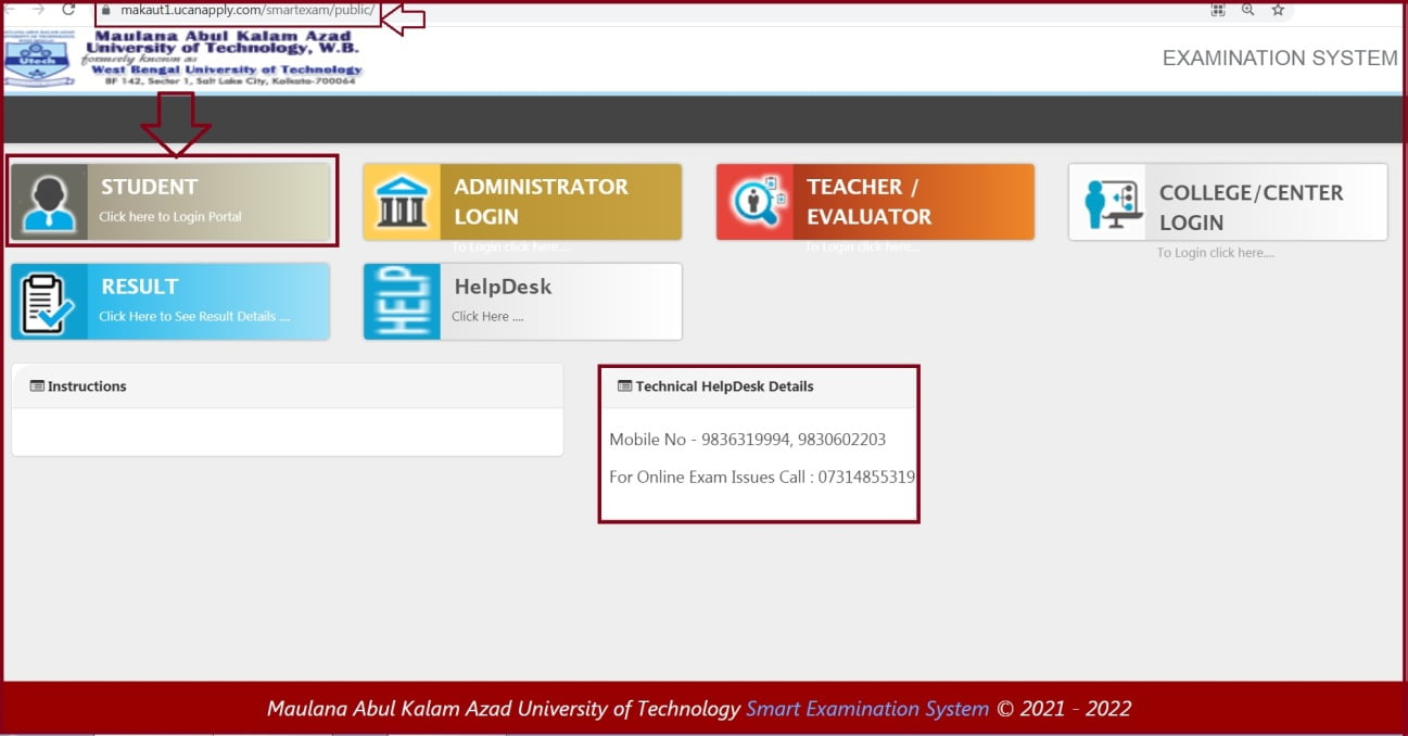 Makaut Student Login
