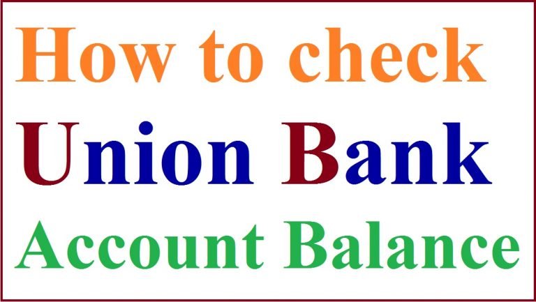 union bank balance code