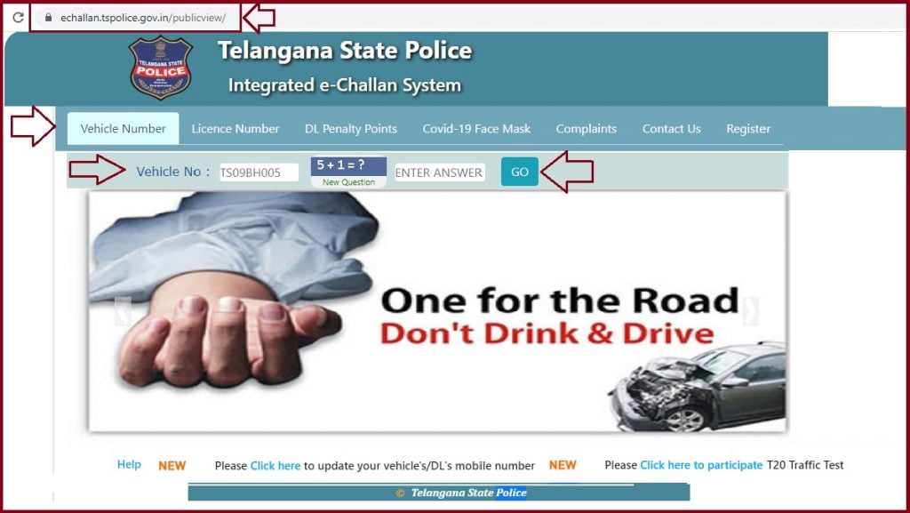 TS E Challan