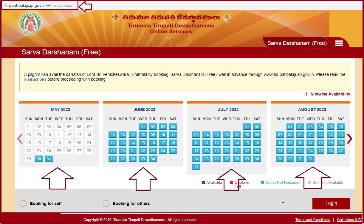 TTD Free Darshan Tickets Online Booking 2023 tirupatibalaji.ap.gov.in