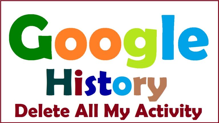 google history delete all my activity log