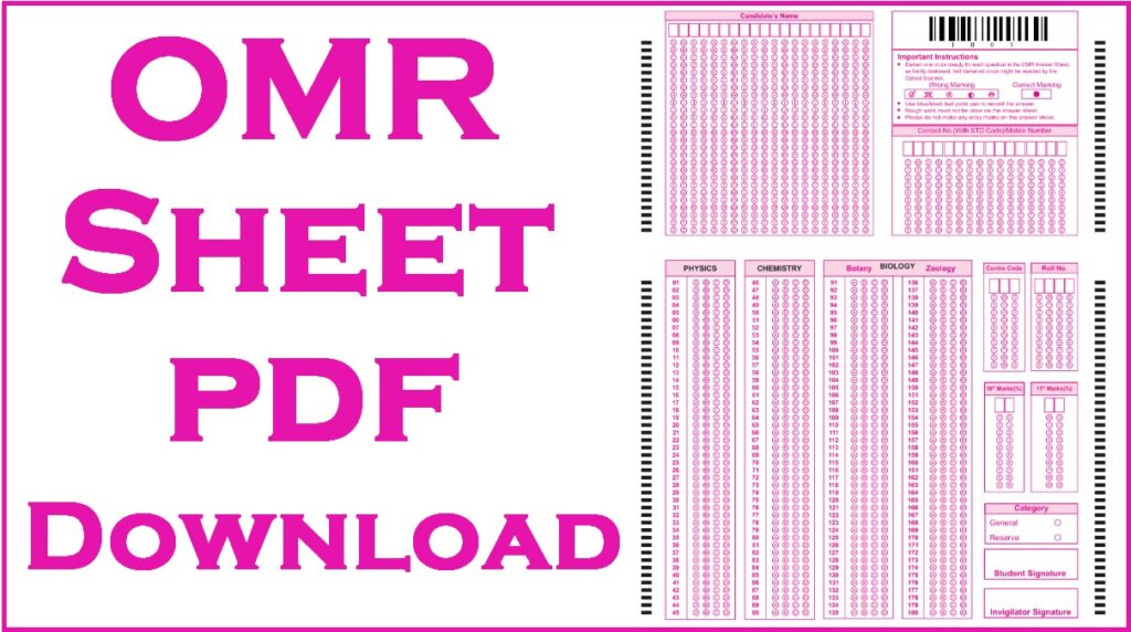 OMR Sheet Full Form What Is OMR Sheet How To Fill OMR