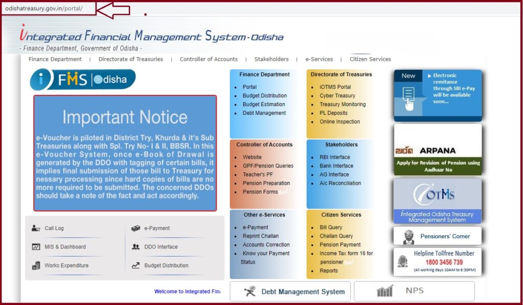 IFMS Odisha Account Slip