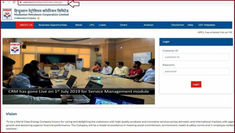 HPCL Business Portal Registration HPCL Sales Portal Login 