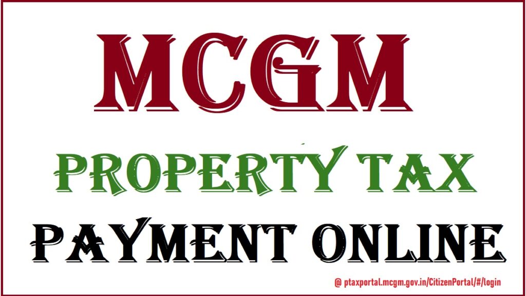 MCGM Property Tax Payment Online 2024 25 At MCGM Portal