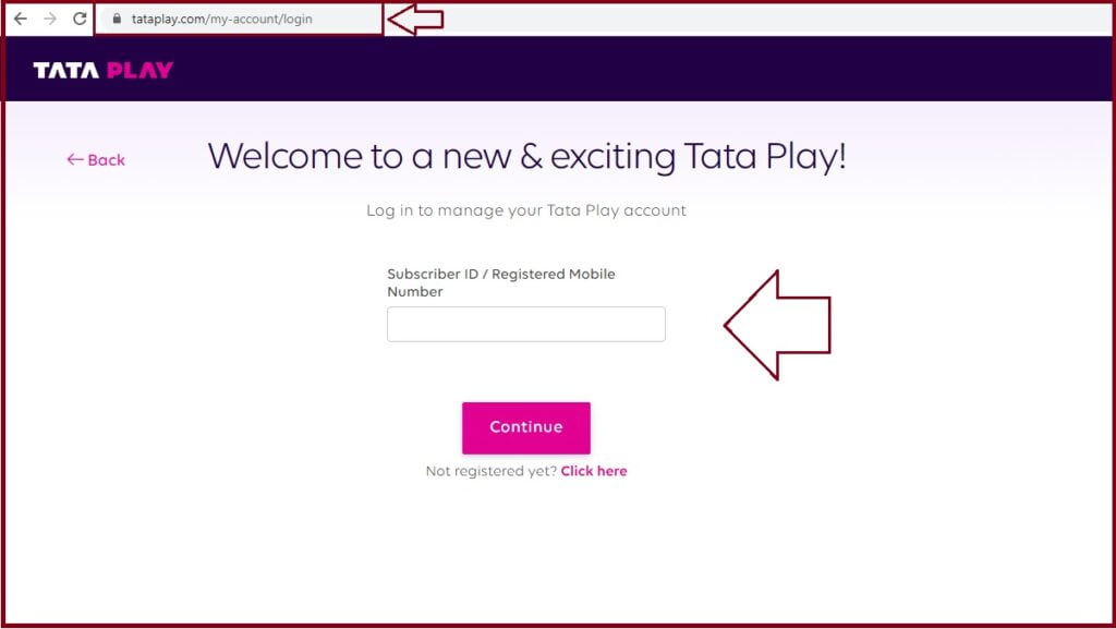 TATA PLAY LOGIN | TATA SKY LOGIN