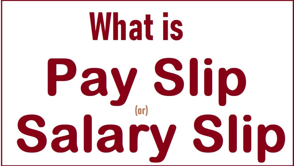 What is Payslip