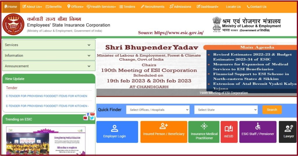 esic gov in esic number search by name