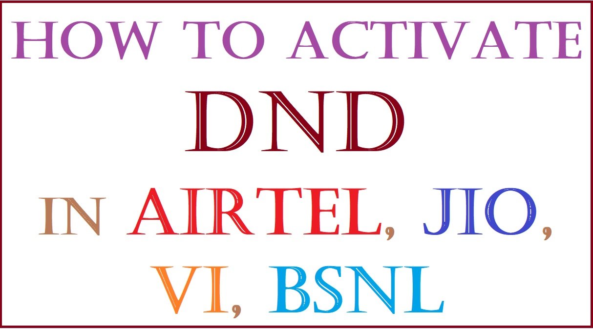 DND Filter: How To Activate DND In Airtel, JIO, VI, BSNL