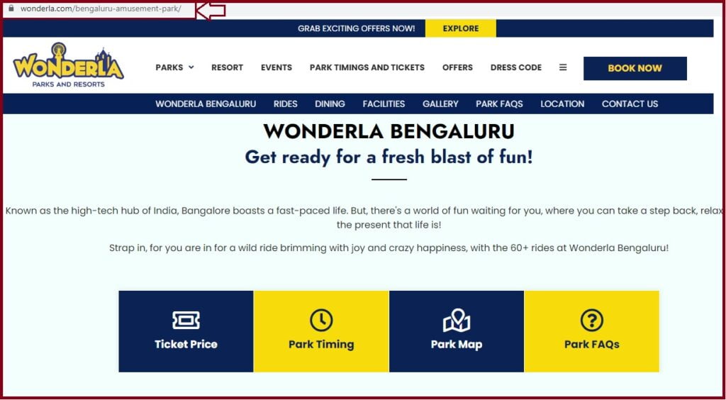 wonderla bangalore ticket price timings